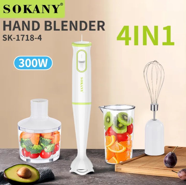 4 in 1 Sokany Hand Blender