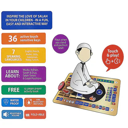 Educational Islamic Prayer Mat