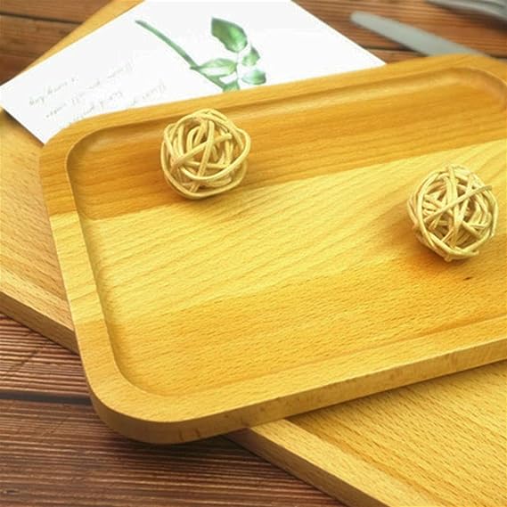 Rectengular Wooden Serving Tray(1 pcs)